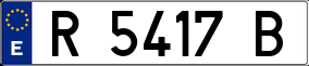 Trailer License Plate